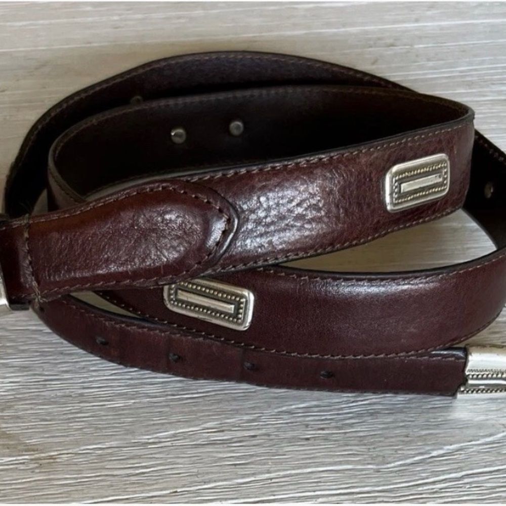 Vintage Fossil Men’s Brown Leather Western Cowboy Belt 40”